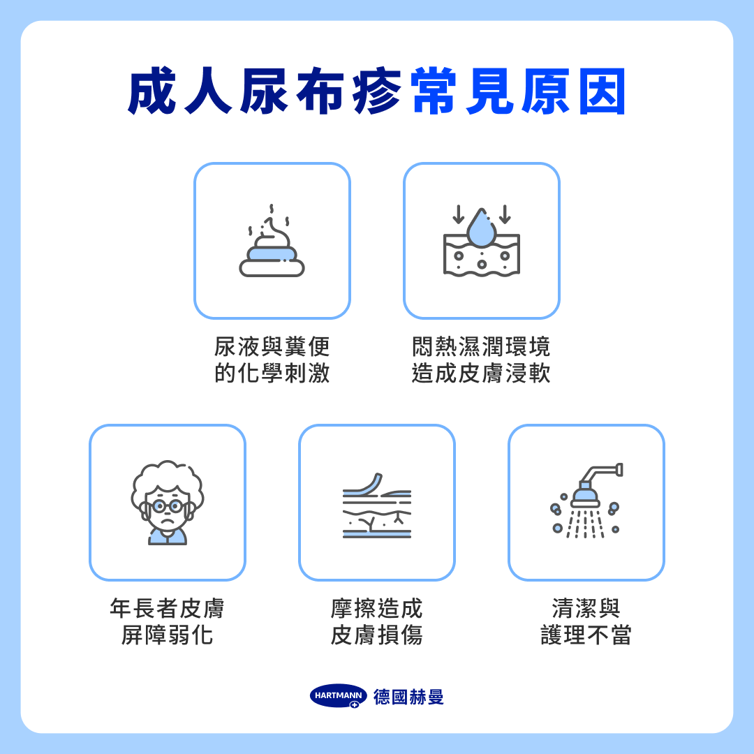 成人尿布疹常見原因