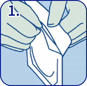 如何使用HydroClean 赫曼傷口敷料墊